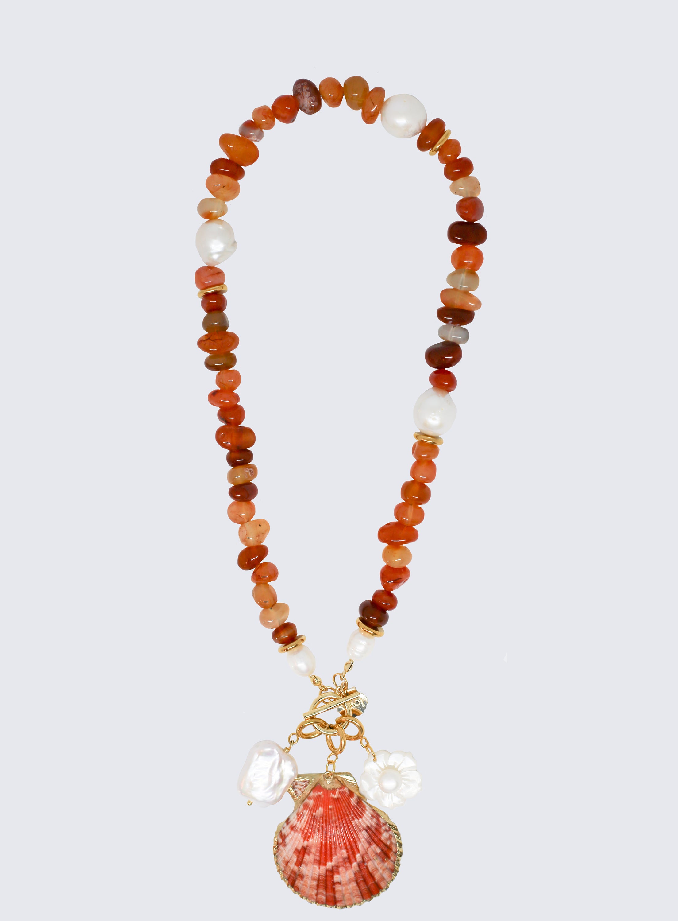 Love necklace in Carnelian